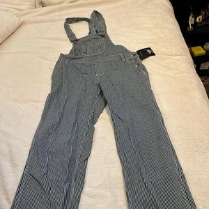 Dickies pin stripe overalls